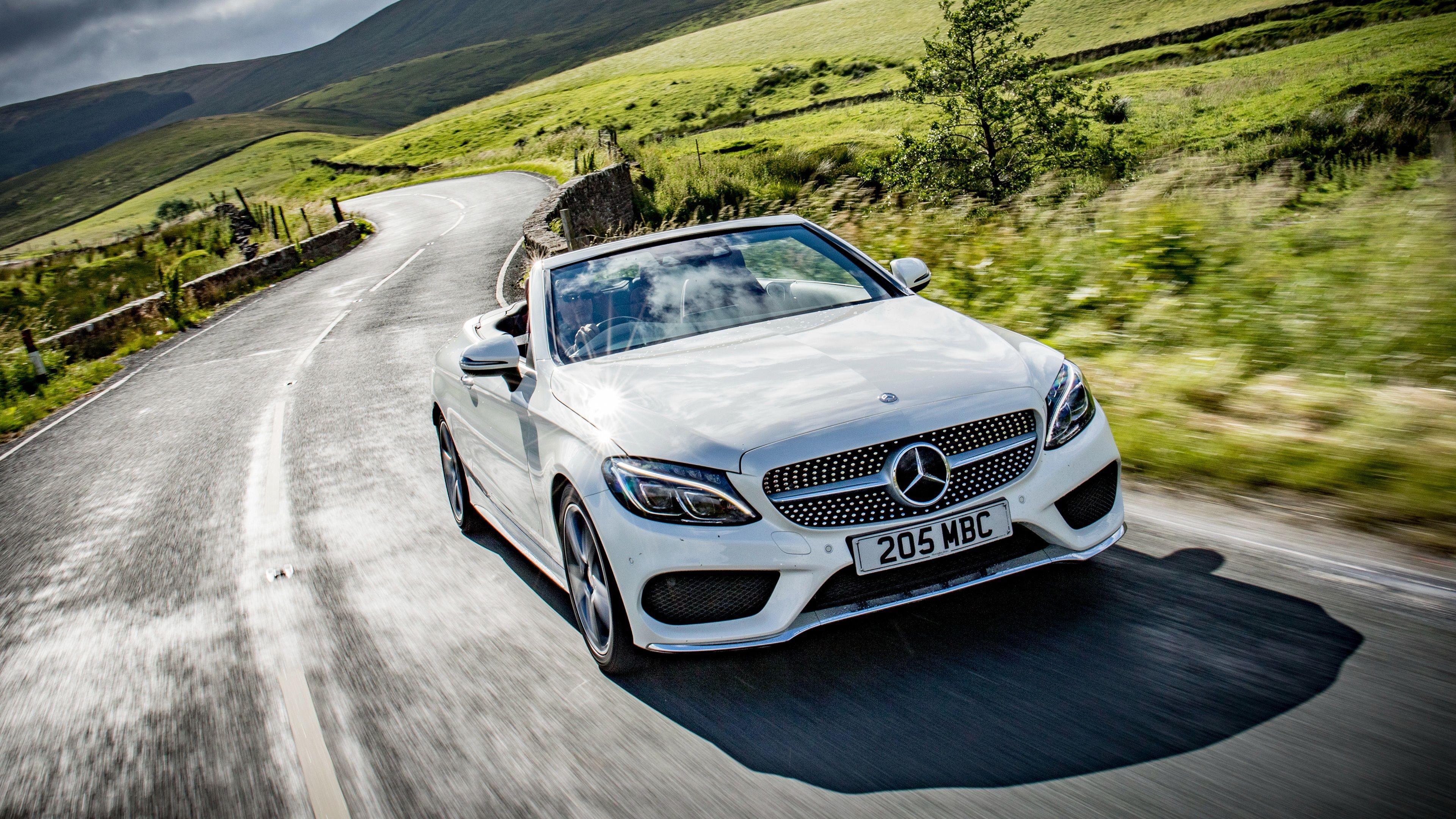 3840x2160 Mercedes Benz Amg C Class Cabriolet A205 White Car