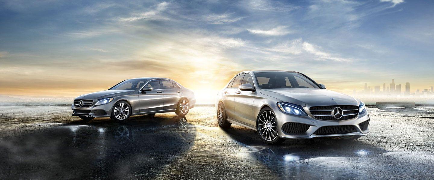 1440x600 Gray Mercedes Benz C Class At Daytime HD Wallpaper