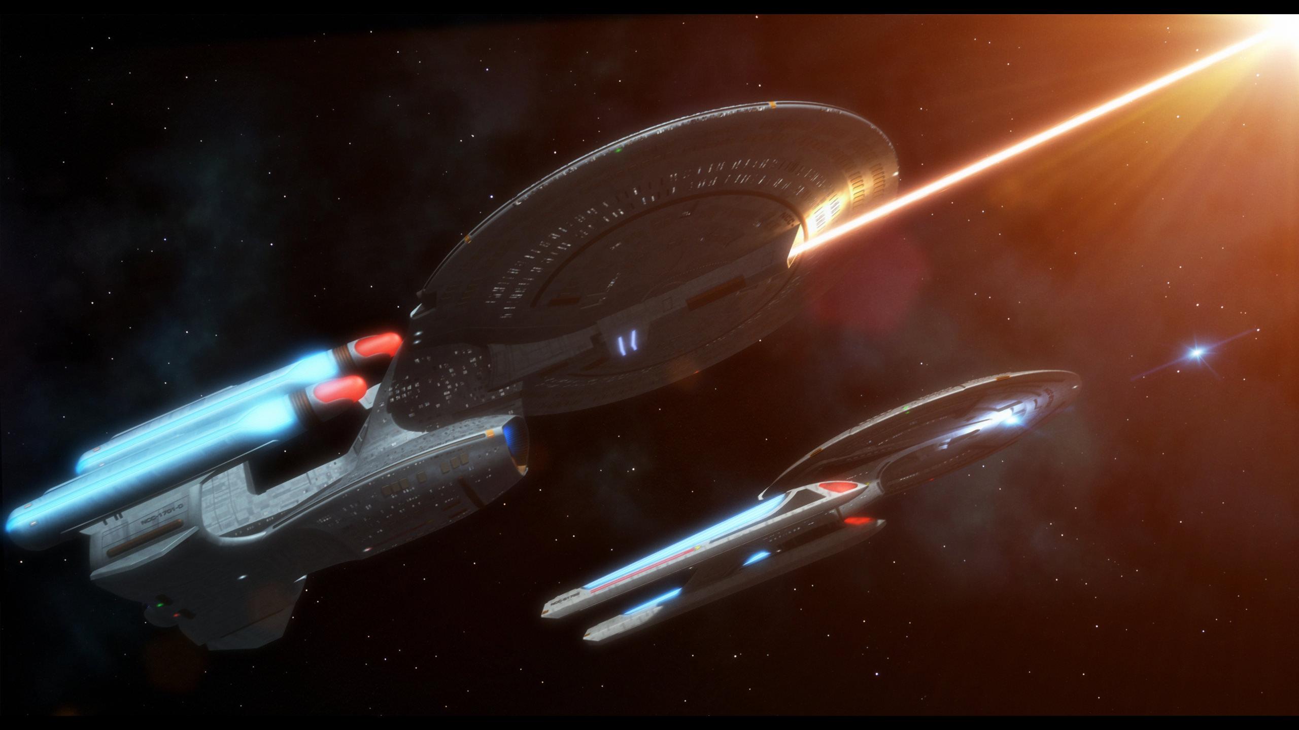 2560x1440 Star Trek USS Enterprise And USS Polaris, free Star Trek computer