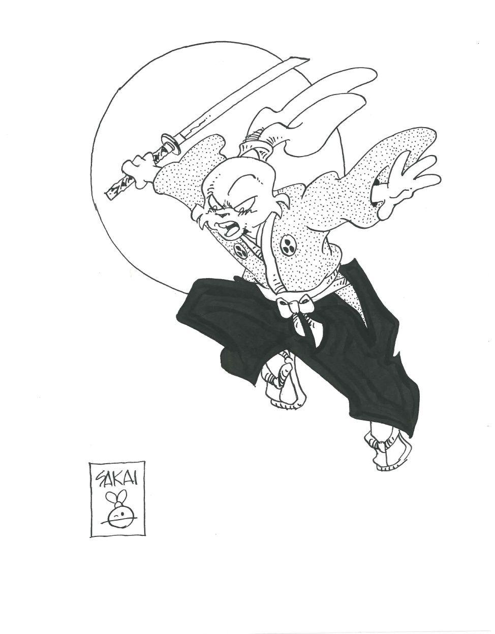 974x1247 Usagi Yojimbo Pinup by Stan Sakai, in Malvin V's Pinups and Con