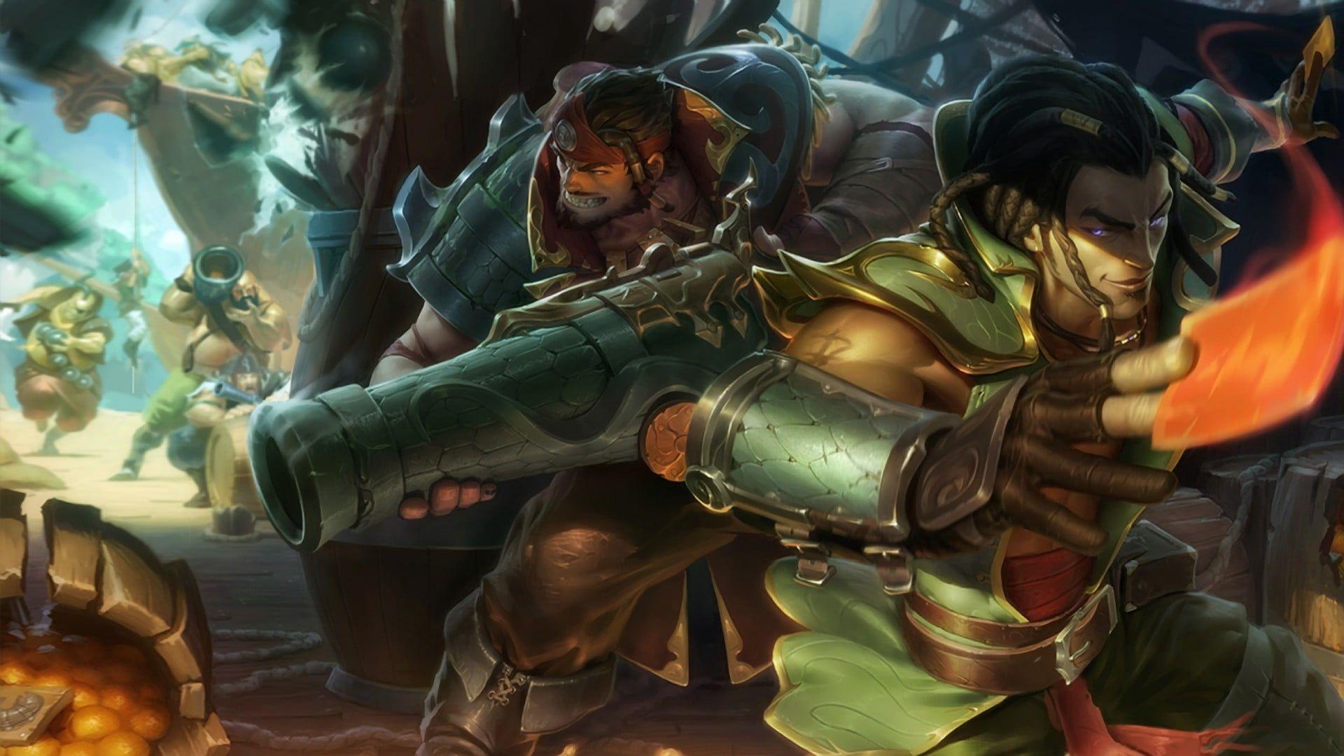1920x1080 Green and brown ceramic figurine, League of Legends, Graves