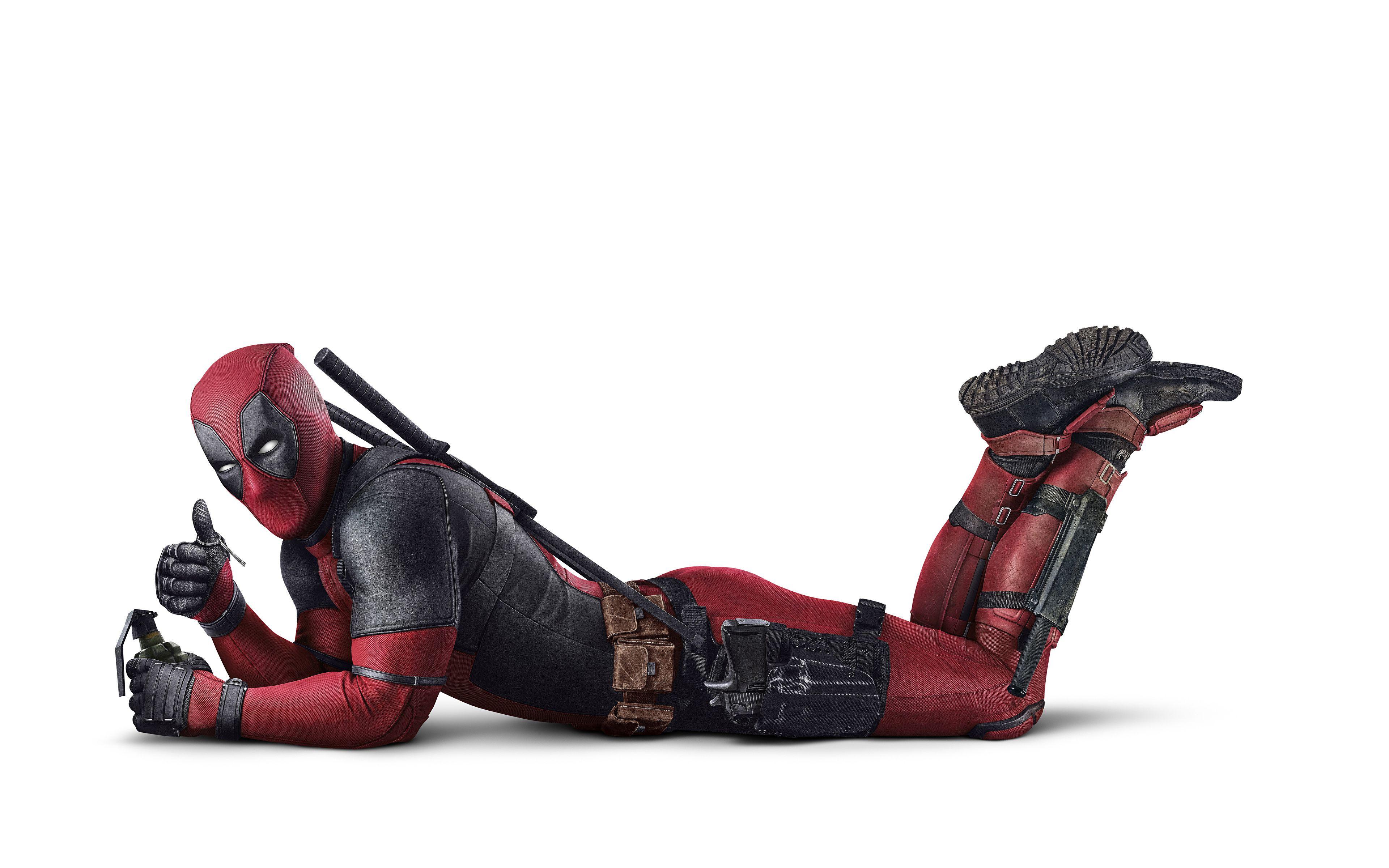 3840x2400 Picture Heroes comics Deadpool hero Movies White 3840x2400