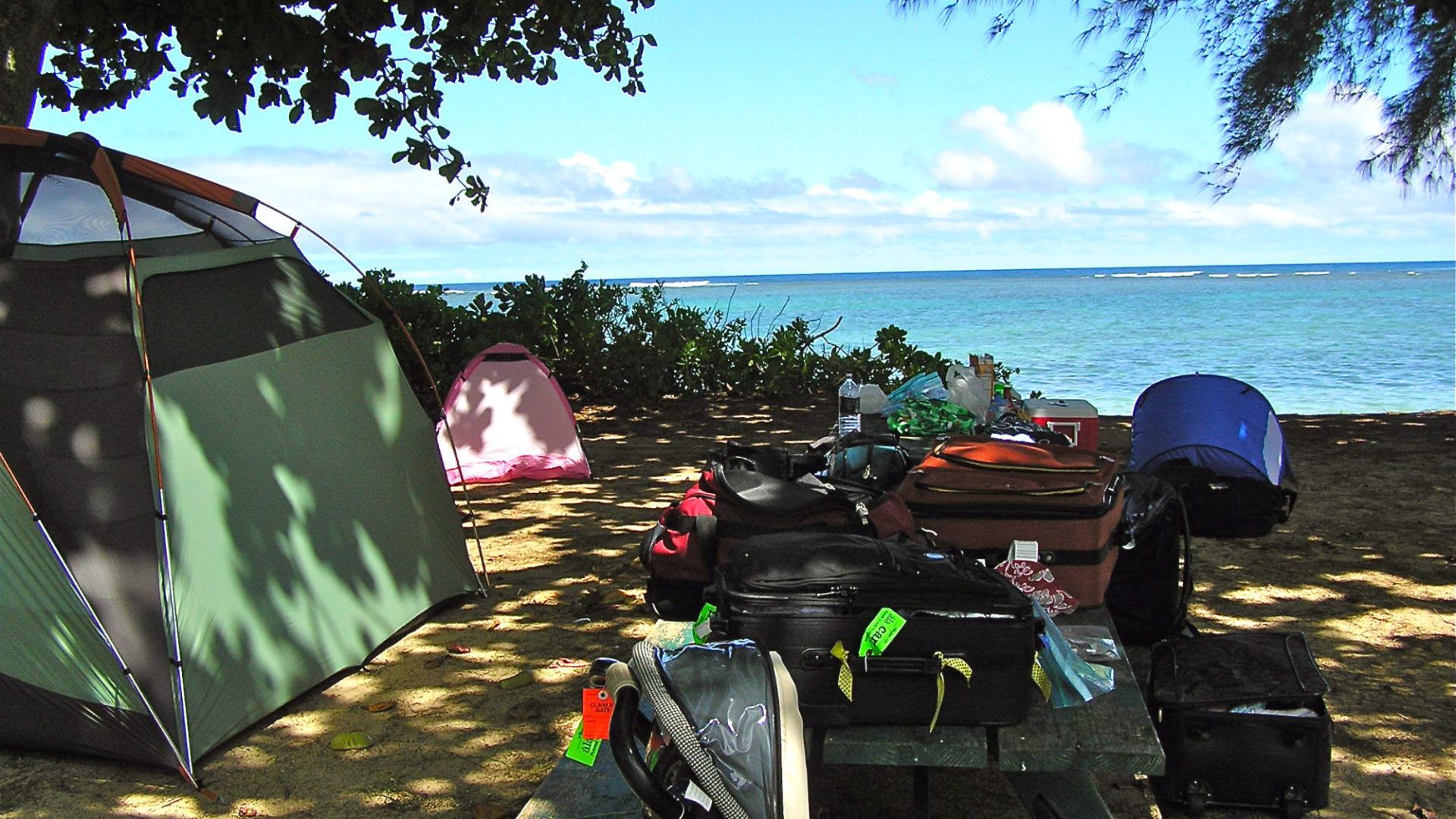 1920x1080 Hawaii family camping trip