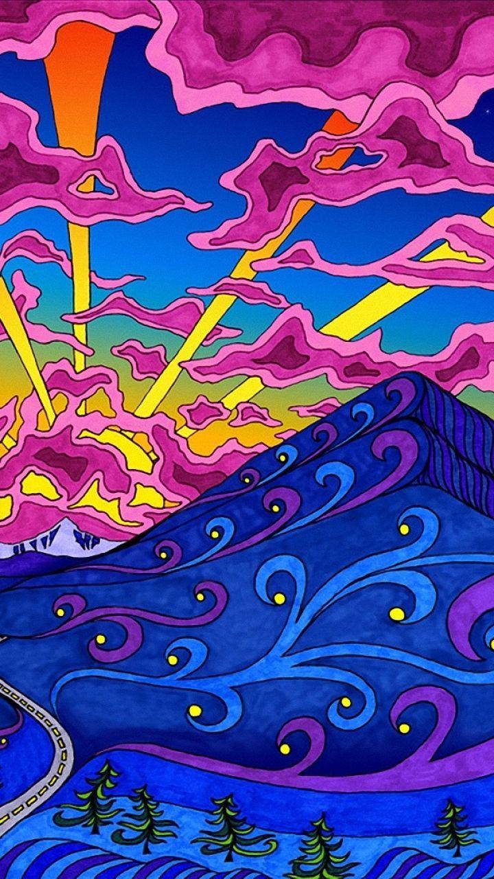 Hippie Psychedelic Art Wallpapers - Top Free Hippie Psychedelic Art  Backgrounds - WallpaperAccess