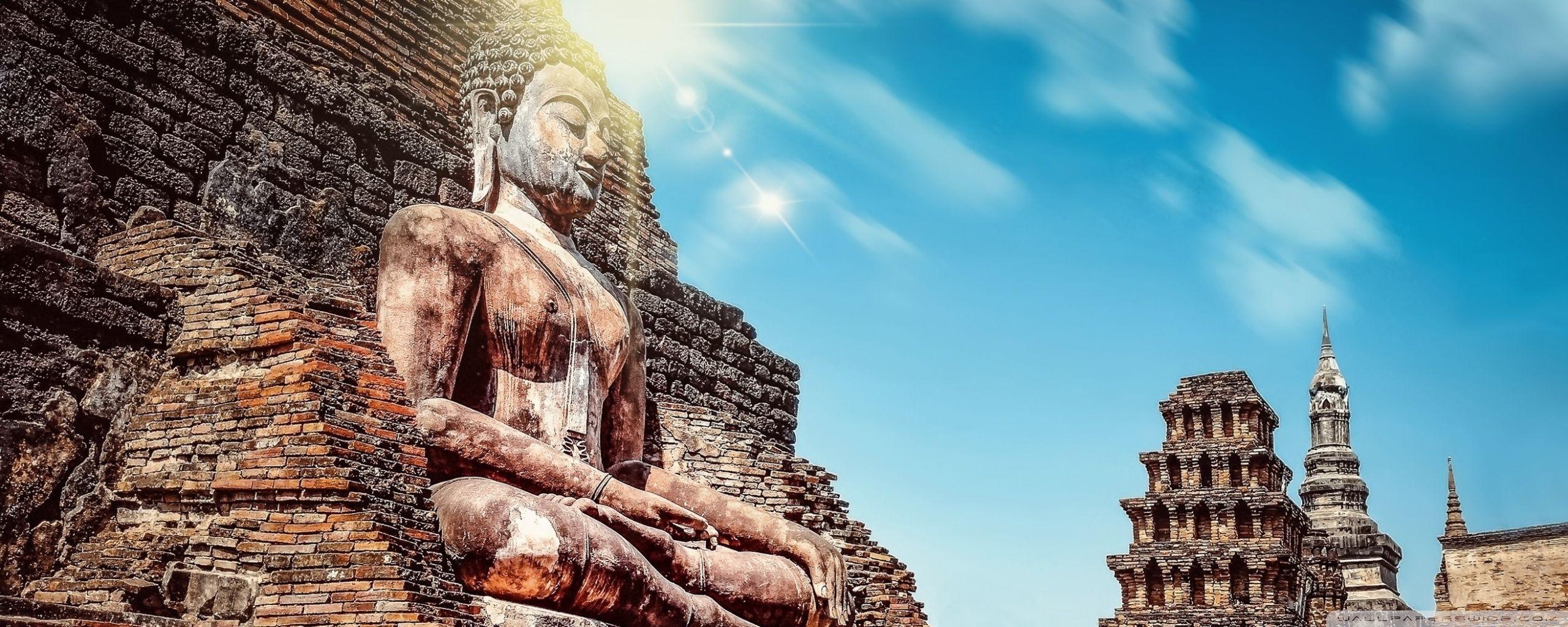 2560x1024 Buddha Statue Ultra HD Desktop Background Wallpaper for 4K UHD TV
