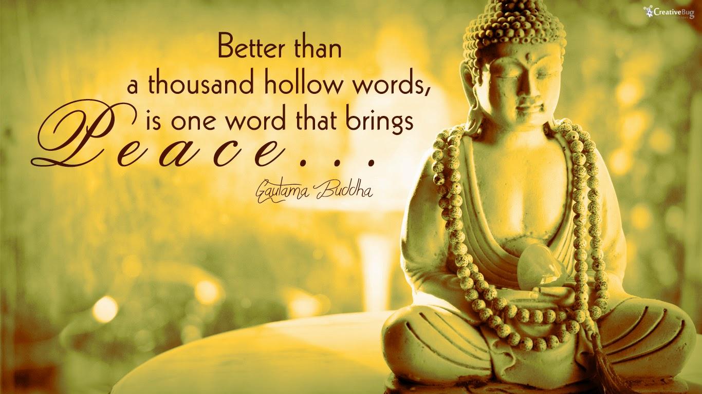 1366x768 Buddha Quote Wallpaper