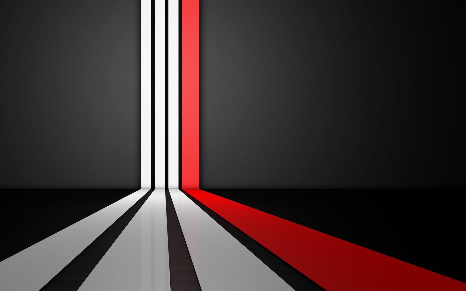 Red  Black White abstract black dash desenho flat lines modern red   white HD phone wallpaper  Peakpx