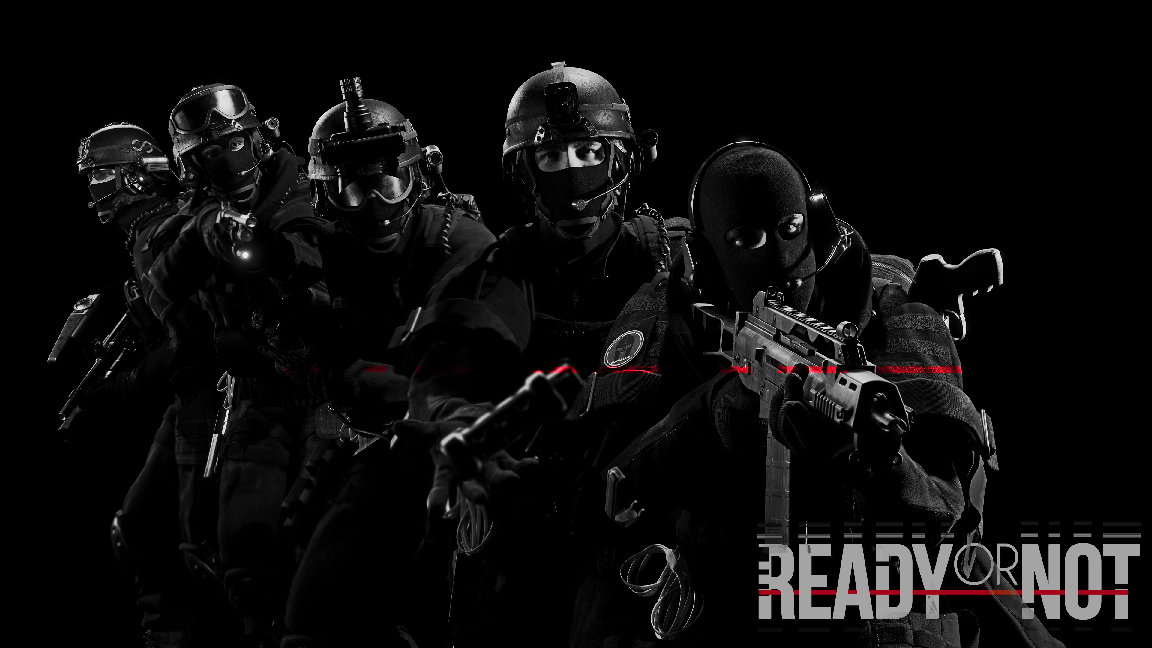 3840x2160 Ready or Not Wallpaper 4K, Game Art, Black background