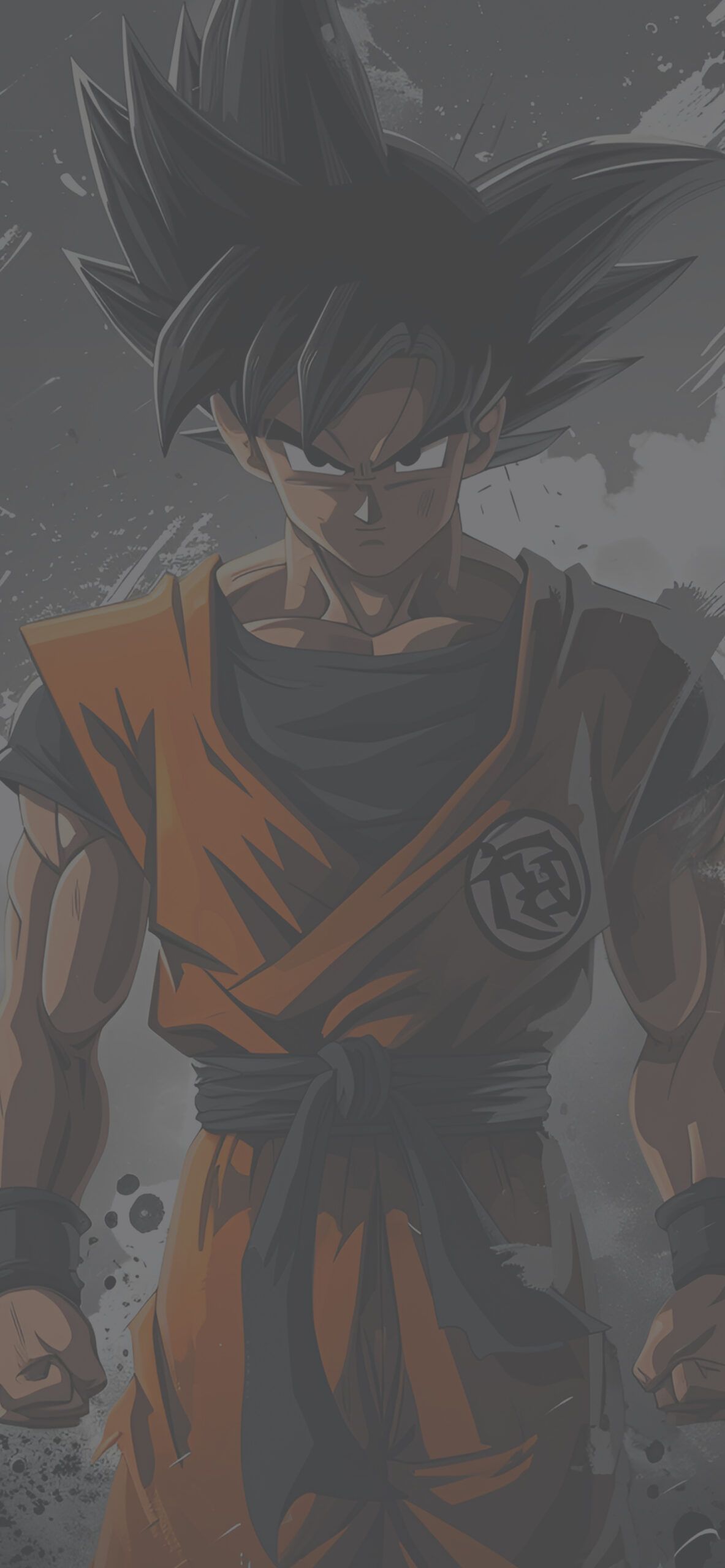 1183x2560 Epic Goku Battle Ready Wallpaper Anime Wallpaper