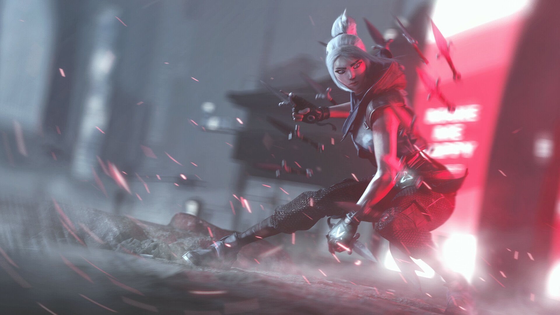 1920x1080 Jett from Valorant: Stunning HD Video Game Wallpaper