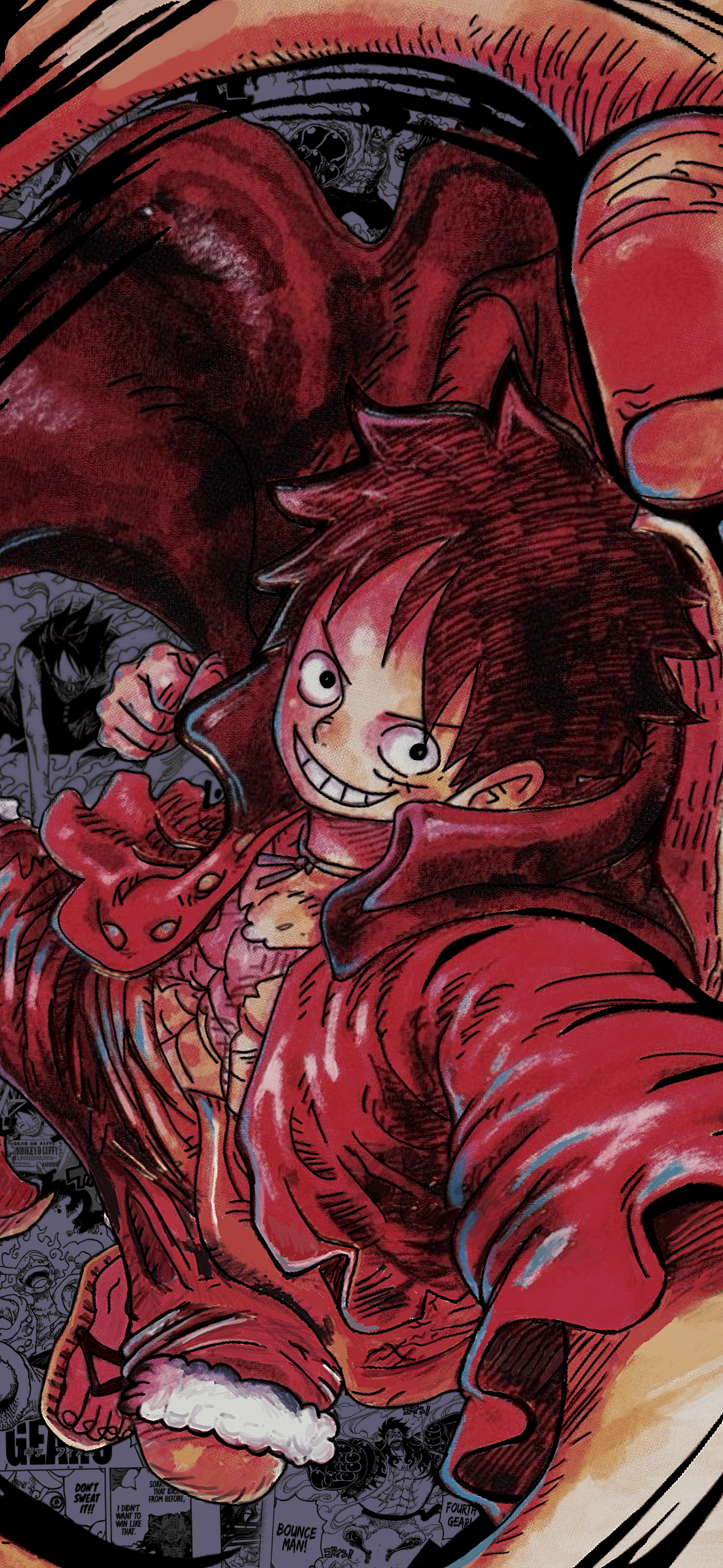 1179x2556 Luffy Phone Wallpaper That I Made Based On The ST01 12 SR Card!