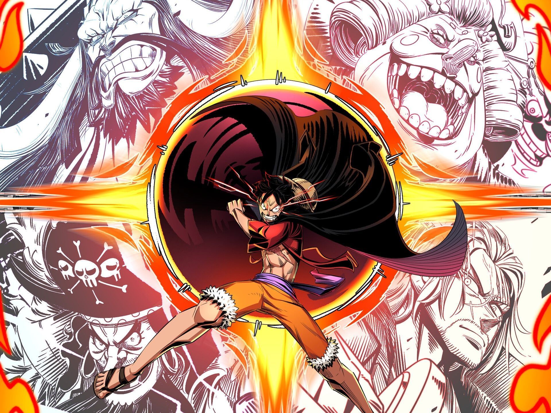 1920x1440 Epic Monkey D. Luffy HD Wallpaper. One Piece Anime Action Unleashed