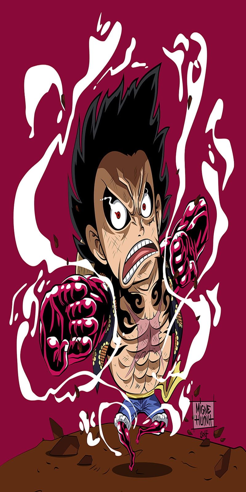800x1600 Luffy Gear one piece, anime, HD phone wallpaper
