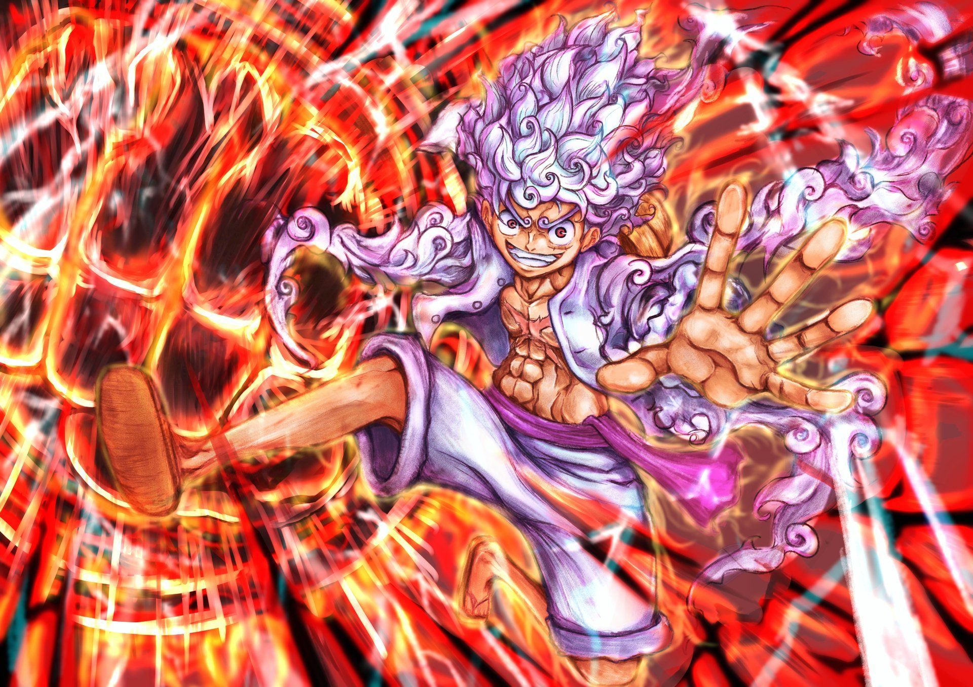 1920x1357 Gear 5 Monkey D. Luffy