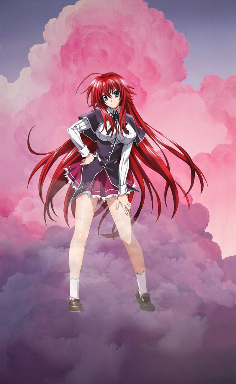800x1301 Rias Gremory, anime, anime girl, dxd, high school dxd, red hair anime, HD phone wallpaper