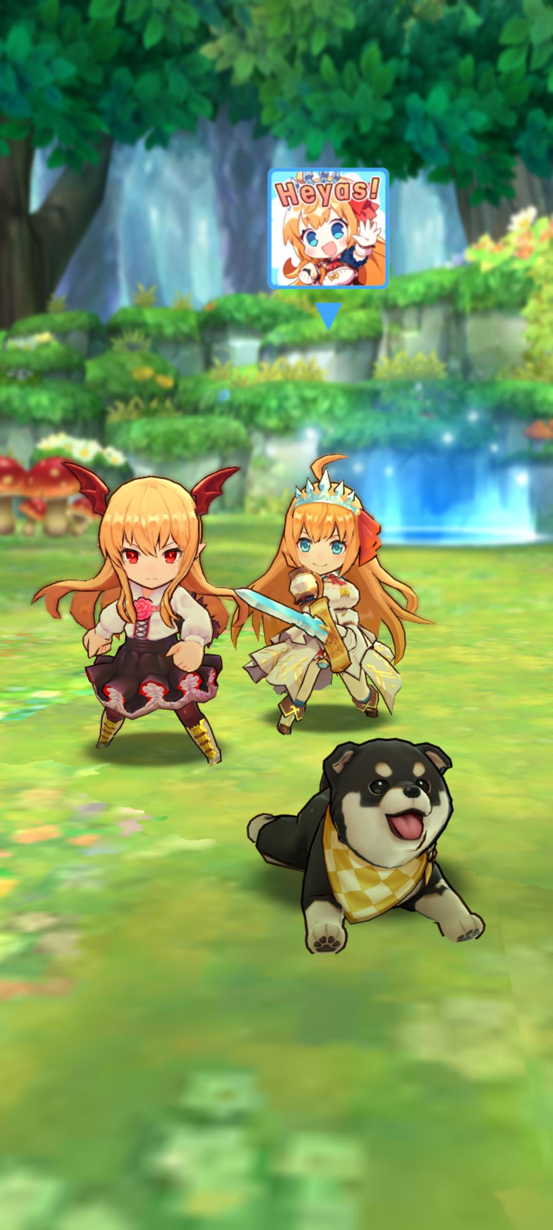1080x2400 Pecorine with her new friends one last time