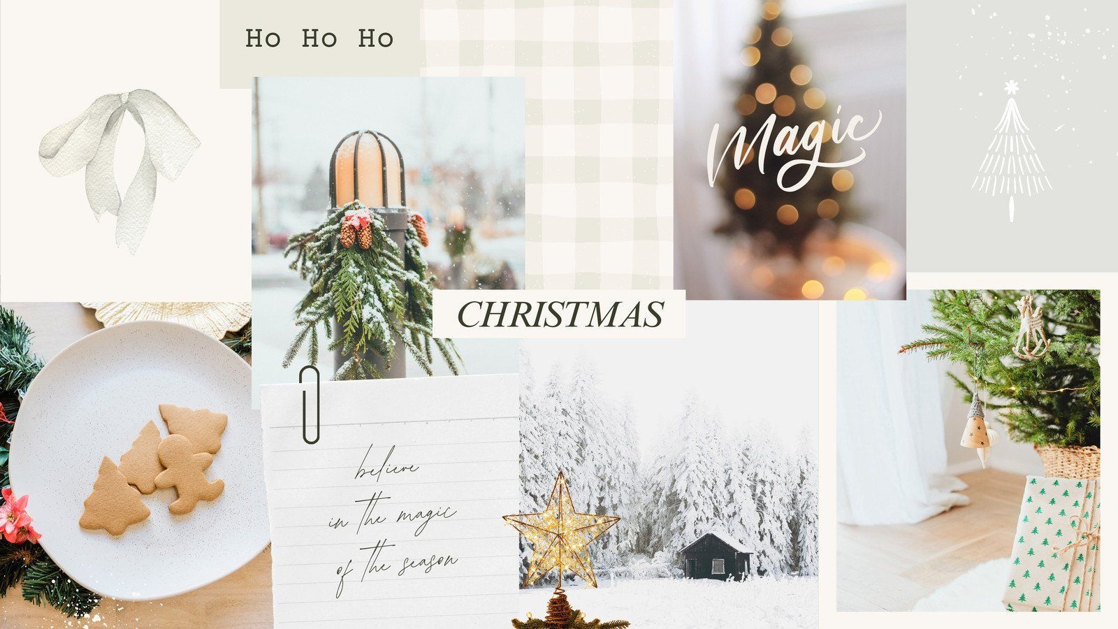 1600x900 Free editable Christmas desktop wallpaper templates