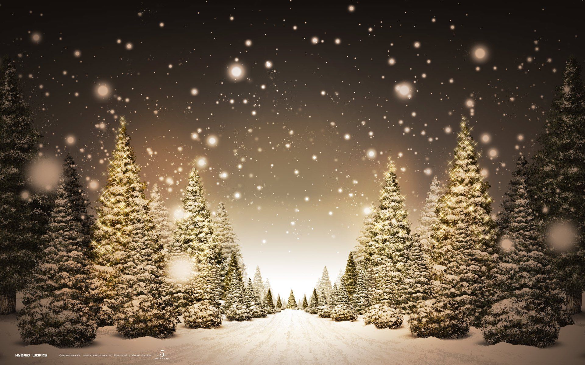 1920x1200 Winter Wonderland: HD Christmas Tree Holiday Wallpaper