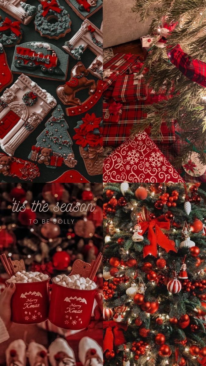 675x1200 Red Christmas wallpaper iPhone