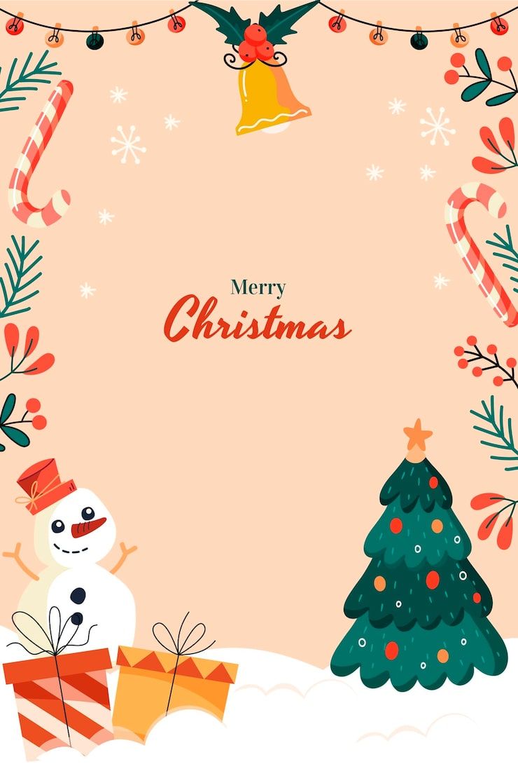 740x1110 Cute Christmas Wallpaper Vectors Free High Quality Vectors From Freepik