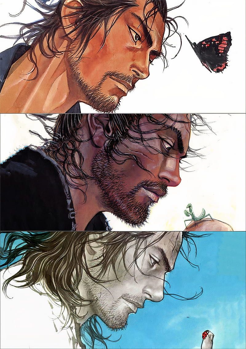 800x1133 Calm Spirit, art, manga, slam dunk, takehiko inoue, vagabond, HD phone wallpaper