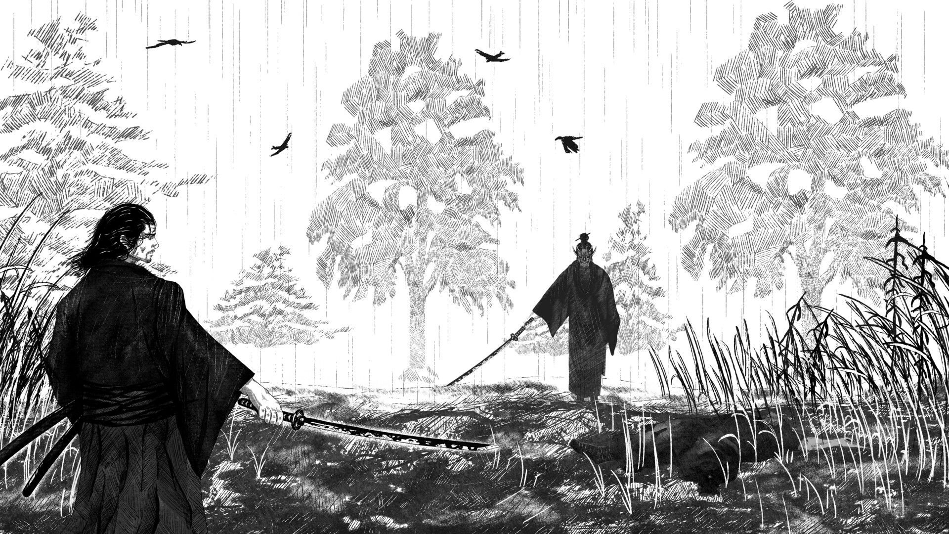 1920x1080 Takehiko Inoue Wallpaper Takehiko Inoue Study (Miyamoto Musashi) 2021
