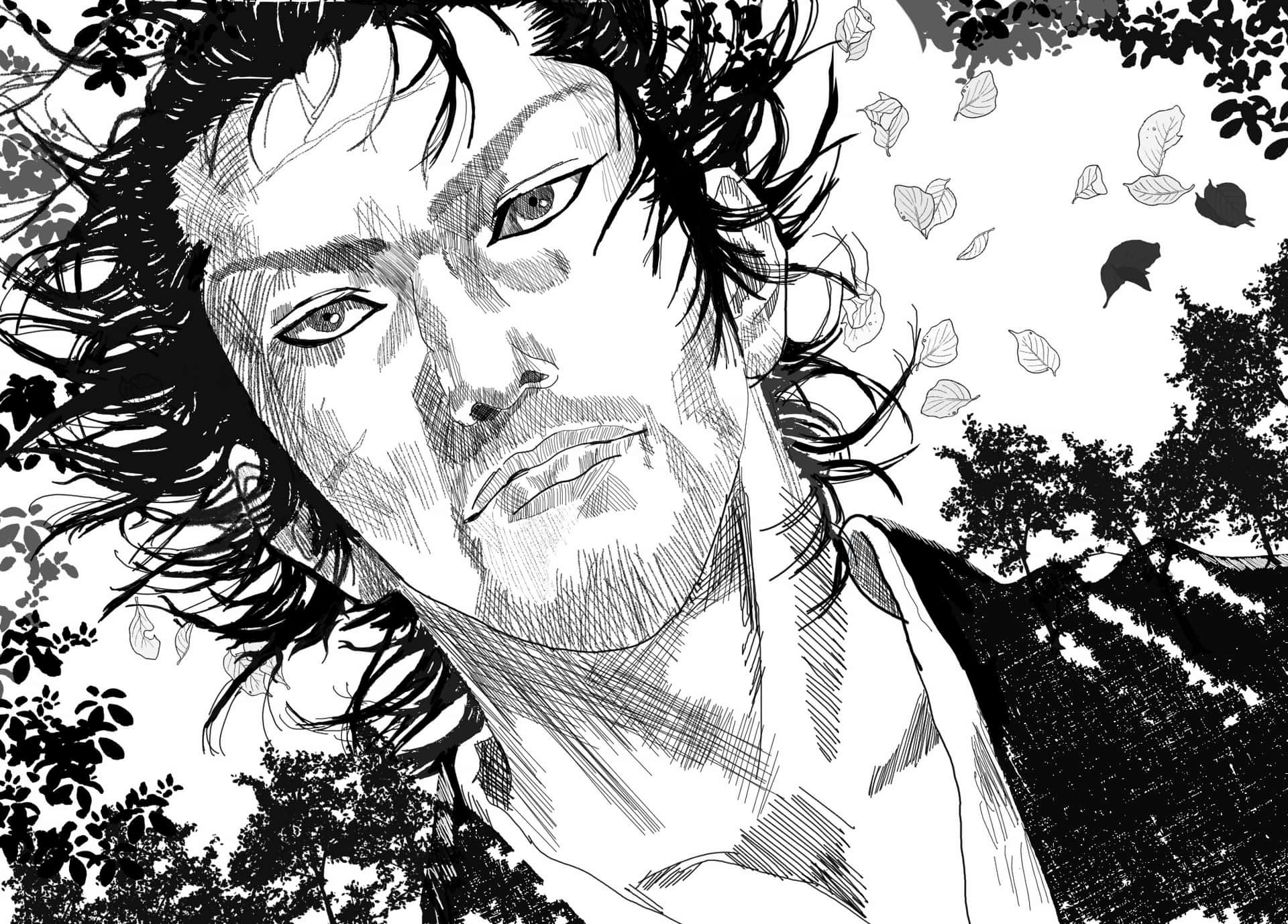 1920x1378 Takehiko Inoue Wallpaper Vagabond Teddie M Black