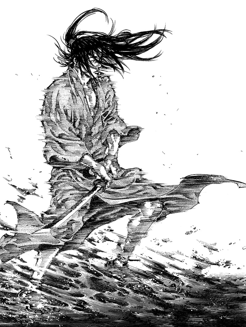 800x1062 Vagabond, Takehiko Inoue, Vagabond : Sumi, samurai, sword, HD phone wallpaper