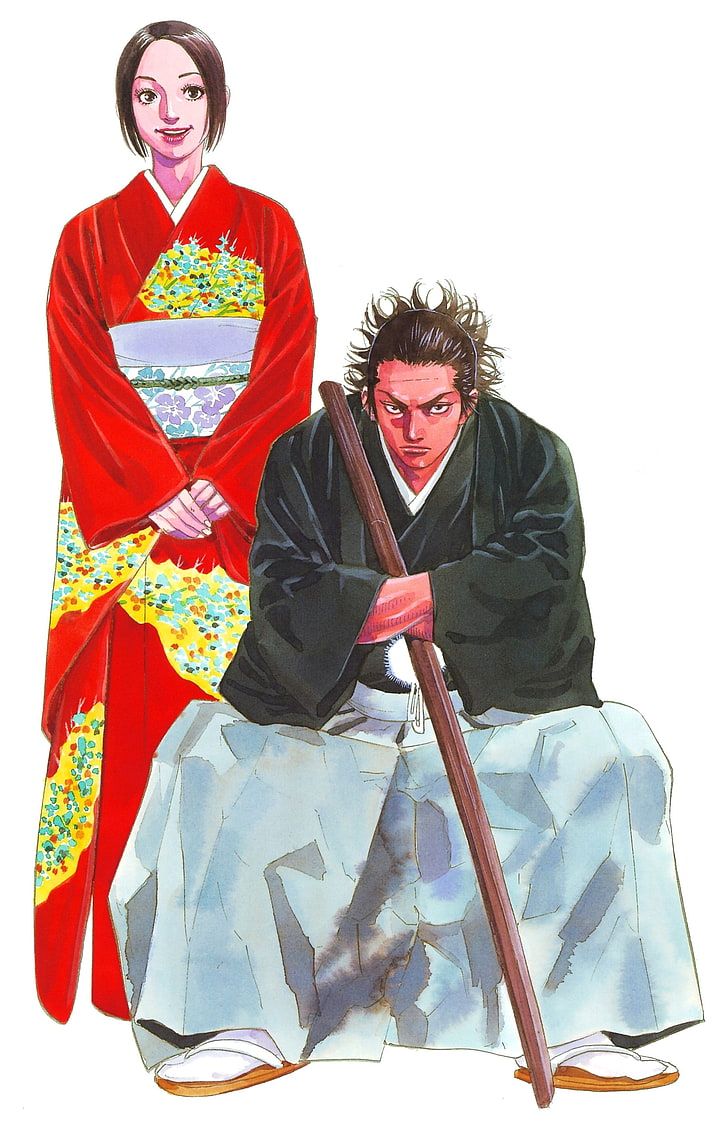 728x1137 HD wallpaper: Vagabond, Inoue takehiko, Vagabond: Water, white background