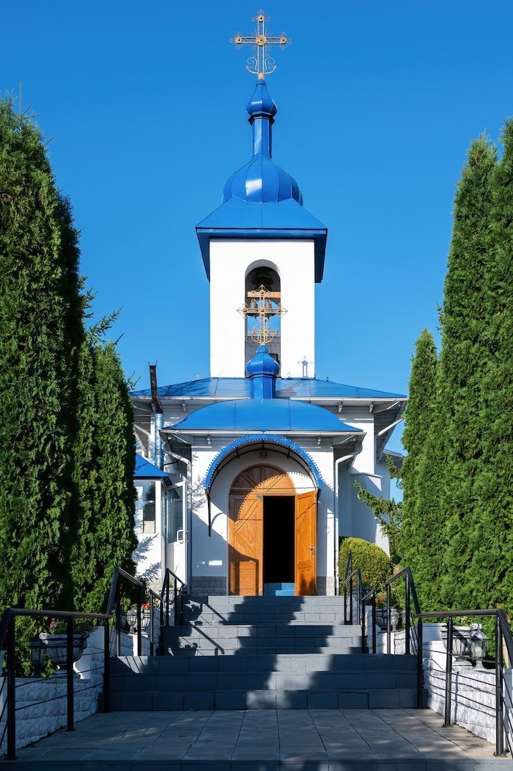 740x1113 Greek orthodox church Image