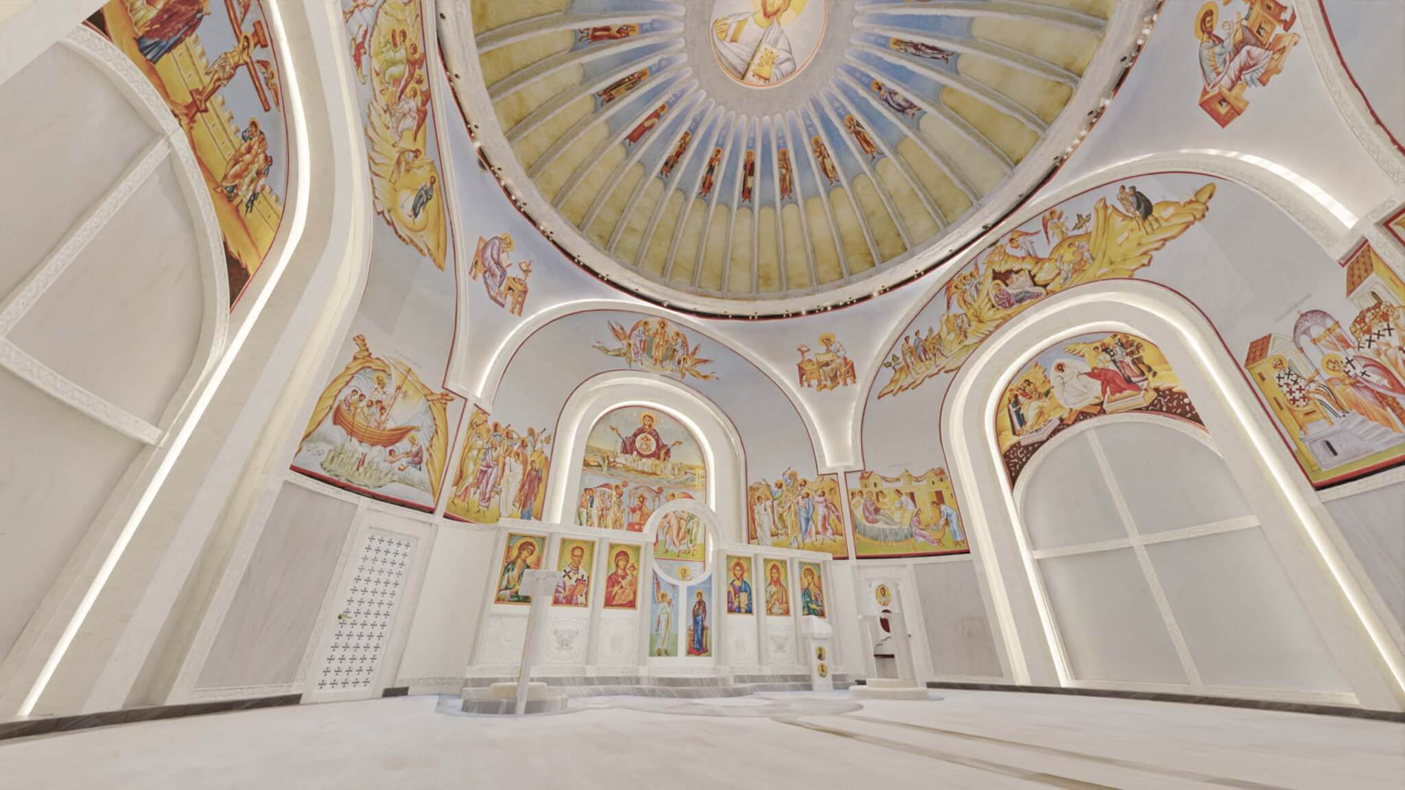 2048x1152 G&A and Iconem develop digital platform for experiencing Calatrava's St. Nicholas Greek Orthodox Church