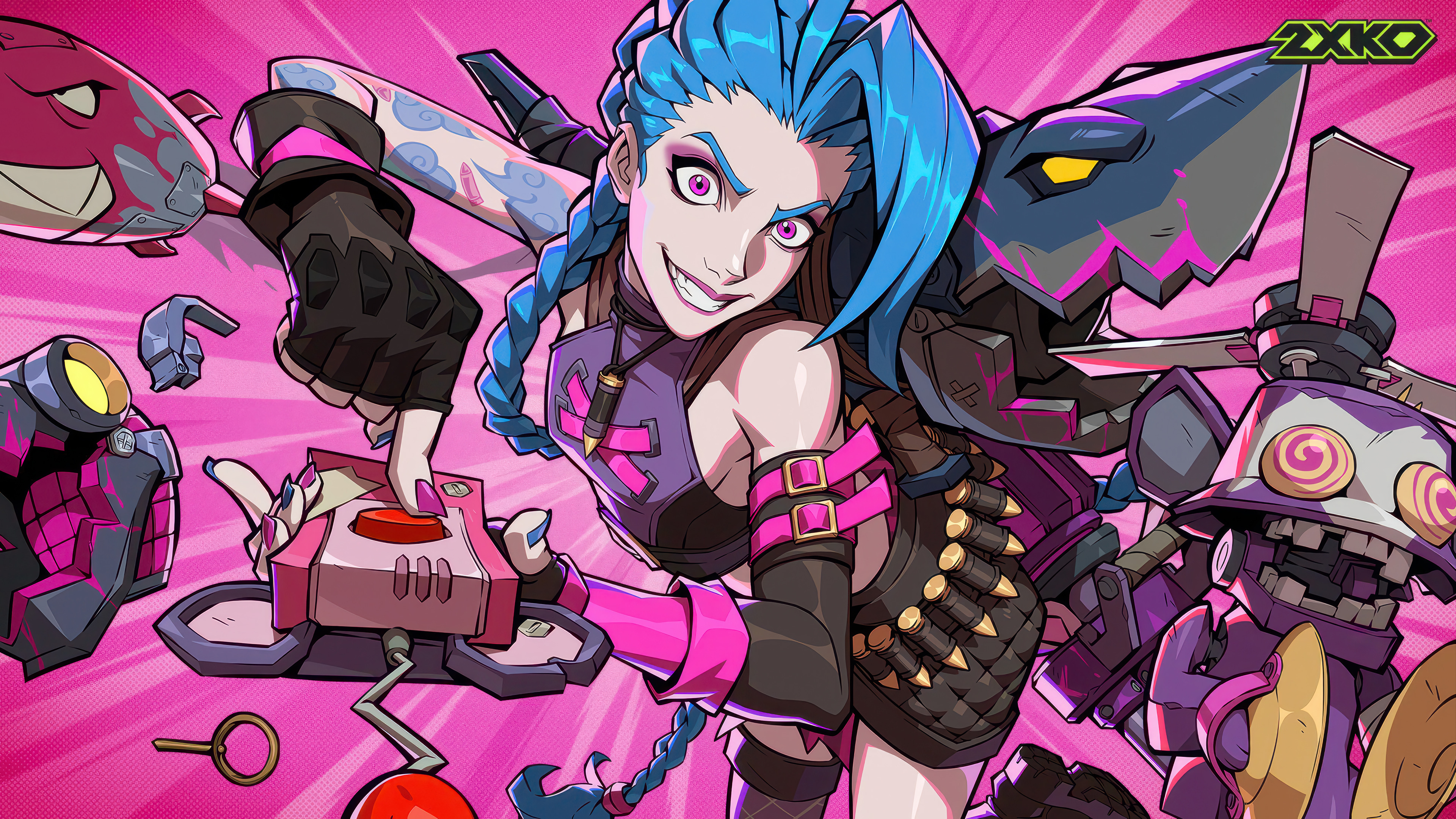 3840x2160 Jinx of Legends HD 4K Wallpaper PC & Phone