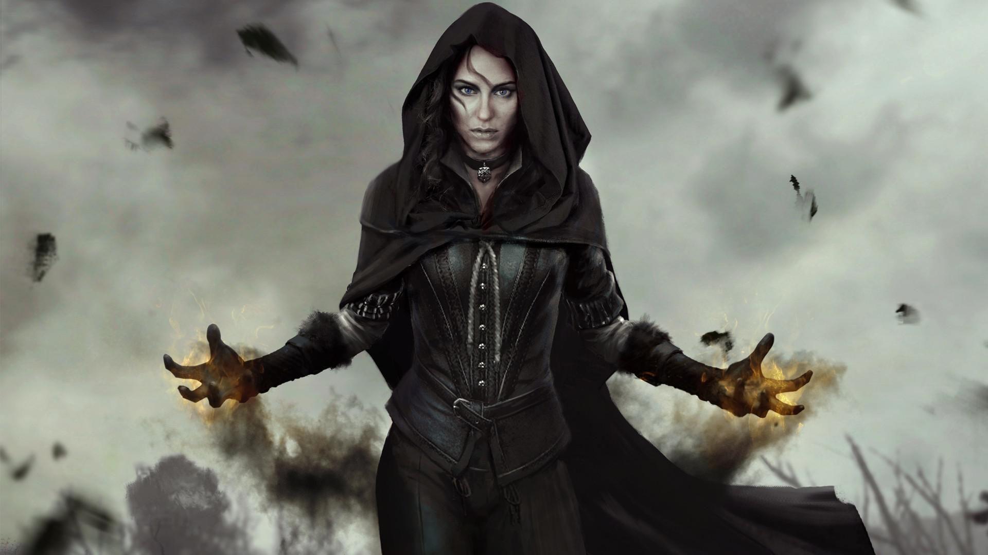 1920x1080 Download 1920x1080 HD Wallpaper the witcher 3 dark cloak yennefer