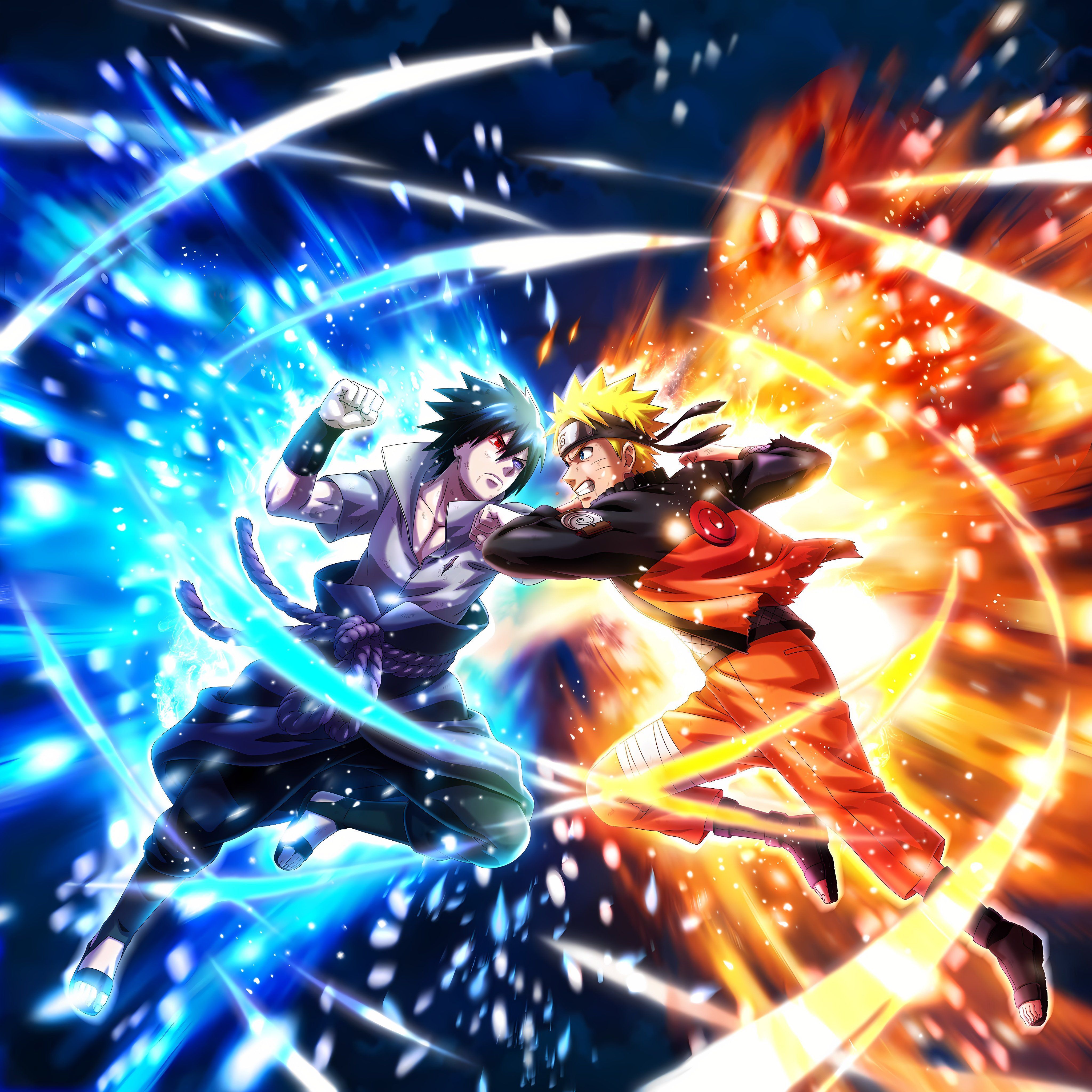4096x4096 Naruto Vs Sasuke Wallpaper, HD Naruto Vs Sasuke Background on WallpaperBat