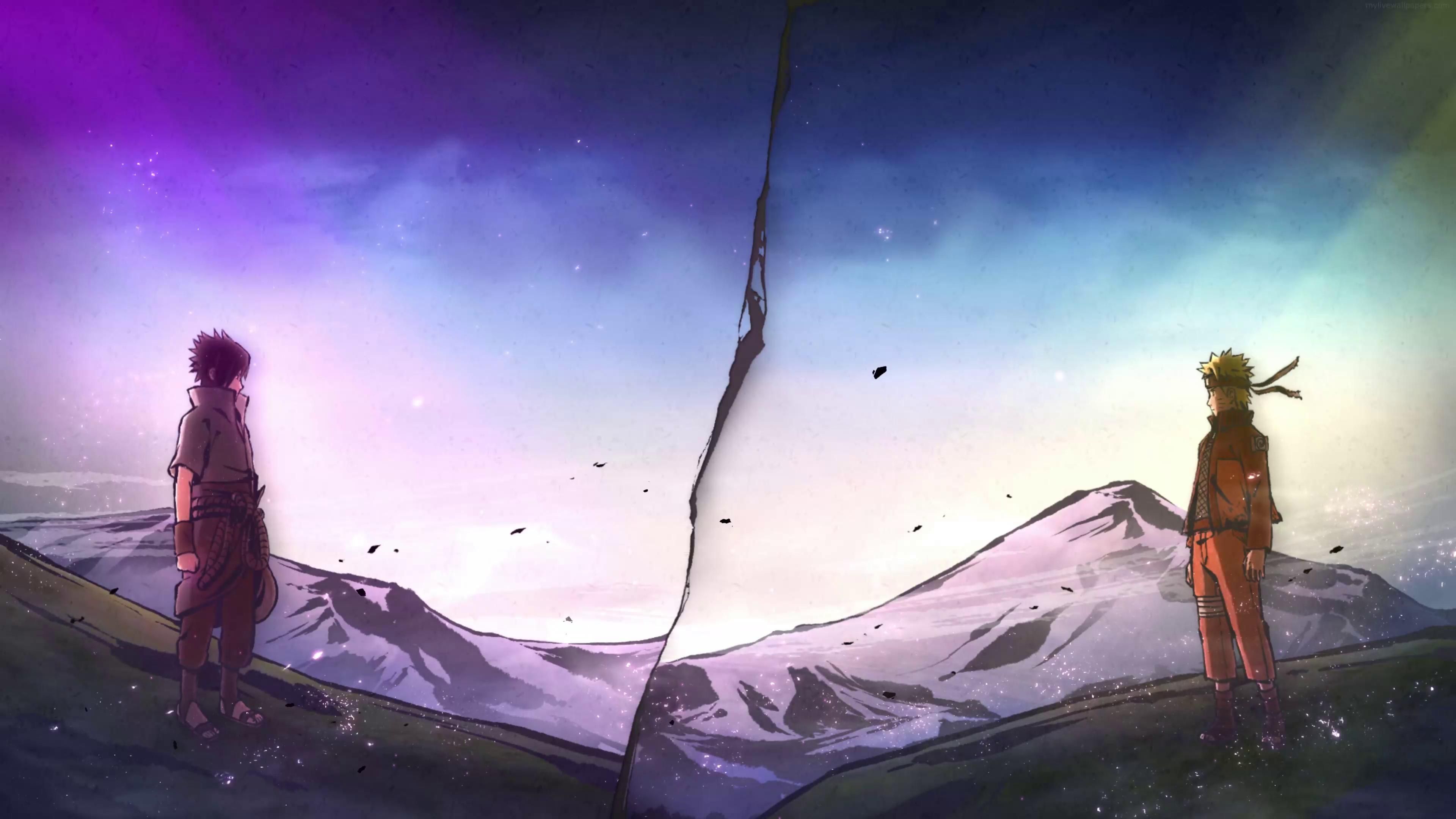 3840x2160 SASUKE vs Naruto Live Wallpaper