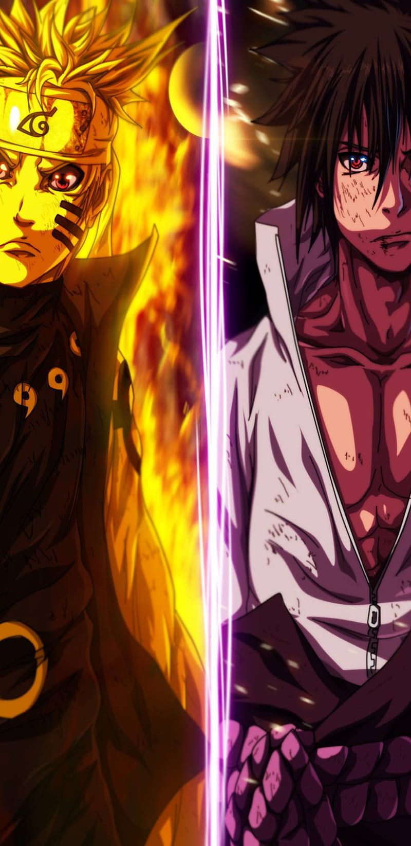 800x1645 Naruto vs Sasuke, super, fate, god, HD phone wallpaper