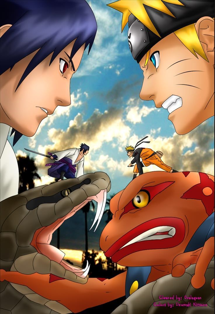 736x1073 Naruto vs Sasuke
