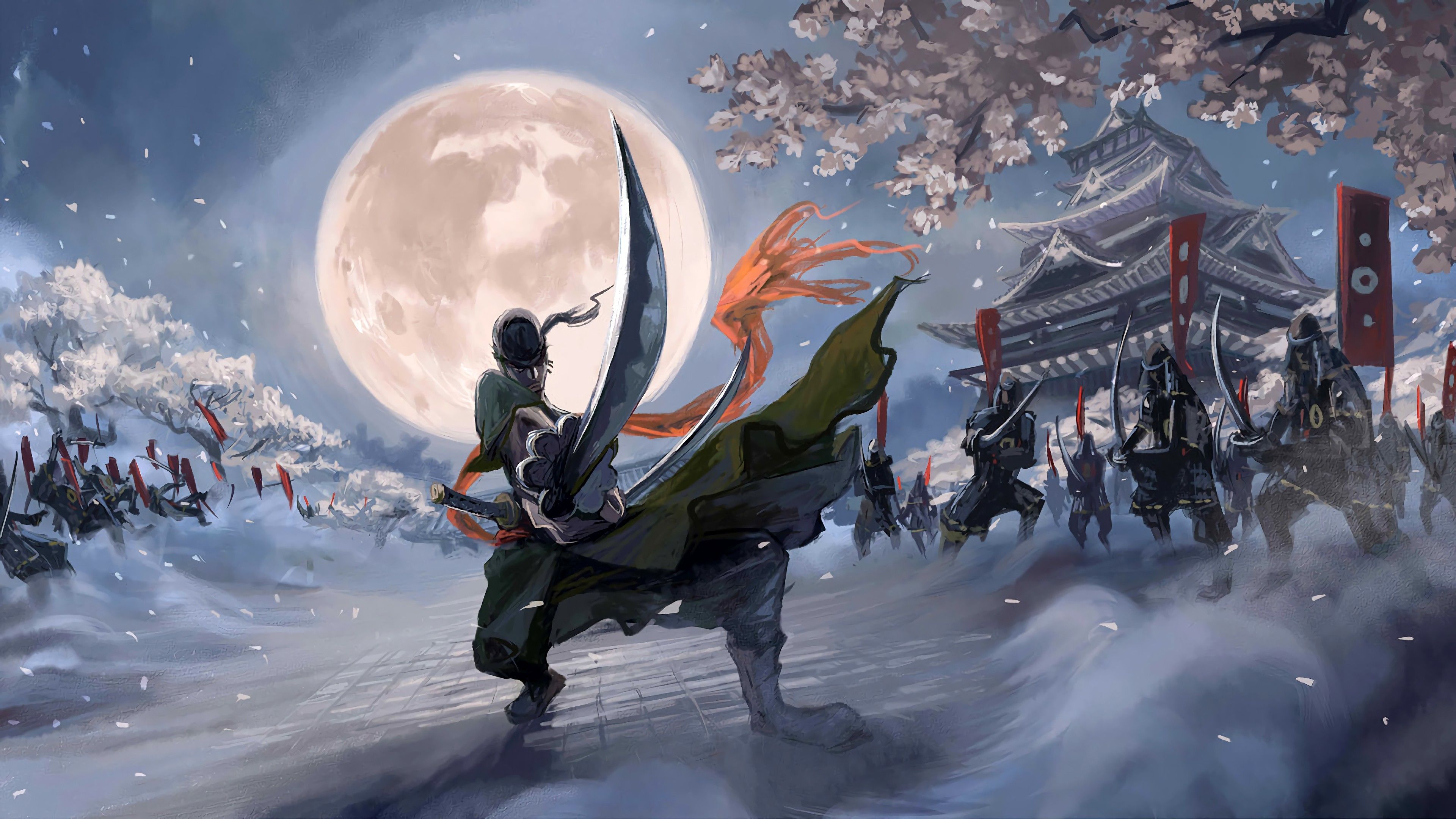3840x2160 Anime Fight 4k Wallpaper