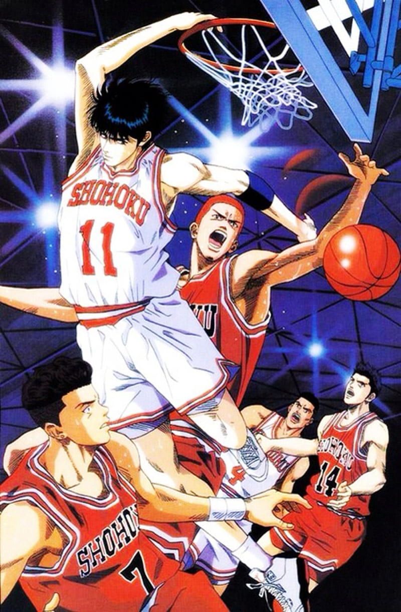 800x1221 Slam Dunk, basket, hisashi mitsui, slam dunk, kaede rukawa, takeiko inoue, ryota miyagi, HD phone wallpaper