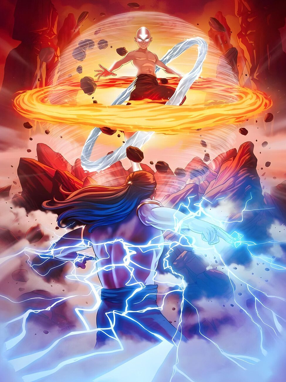 975x1300 Poster Aang vs Ozai. Wall Art 1 FREE
