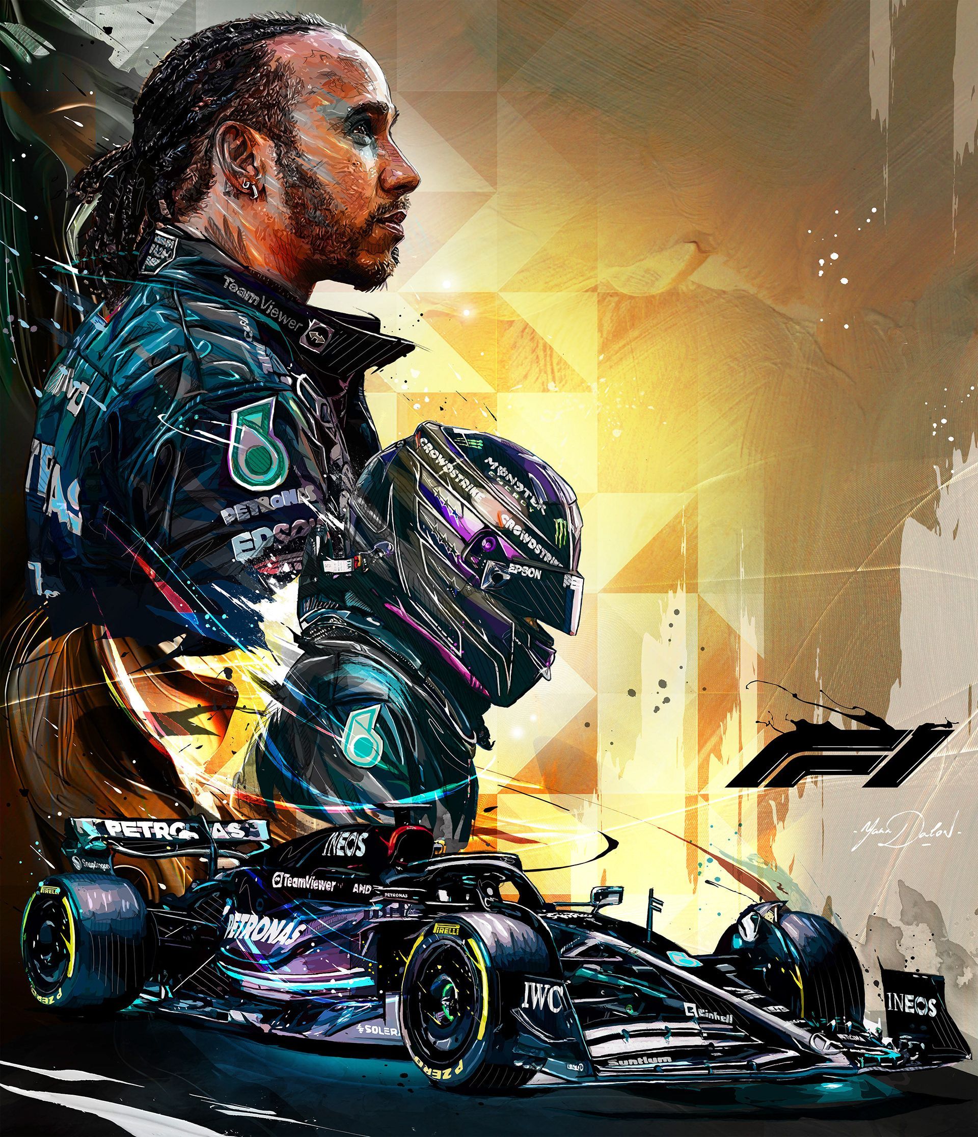 1920x2232 FORMULA 1 Verstappen X Lewis Hamilton (4). Image - Behance