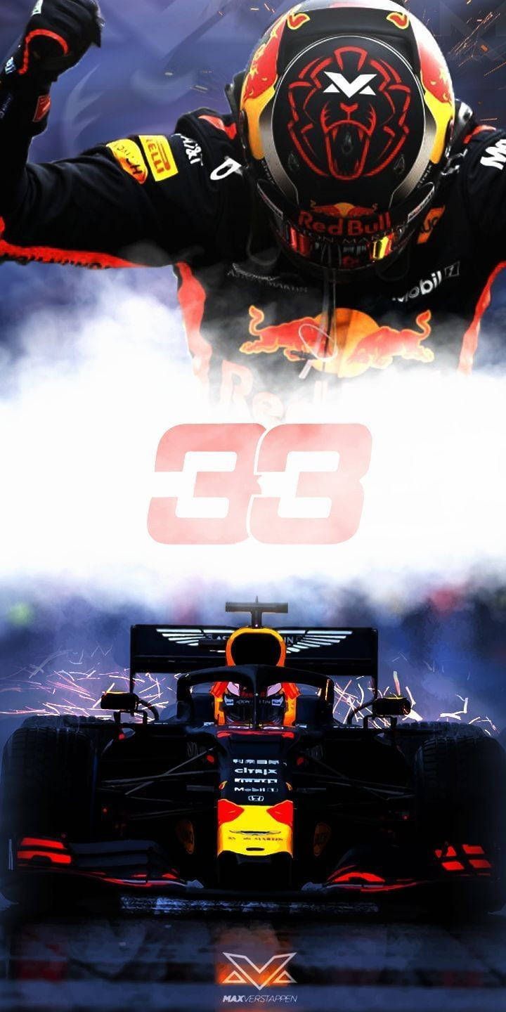 720x1440 Download F1 Max Verstappen 33 Racing Car iPhone Wallpaper