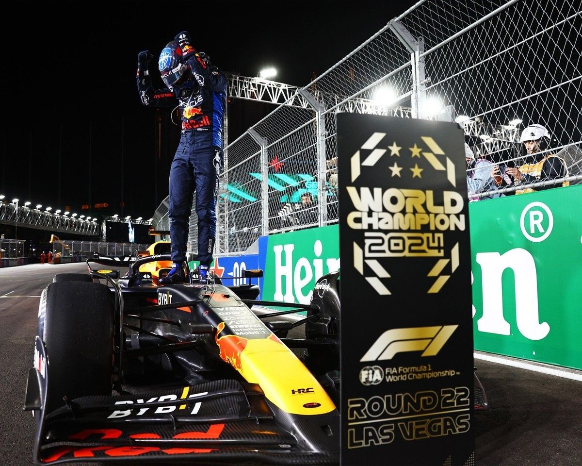 1200x960 Max Verstappen 2024 Las Vegas Grand Prix Winner 8x10 Formula 1 Racing Photo