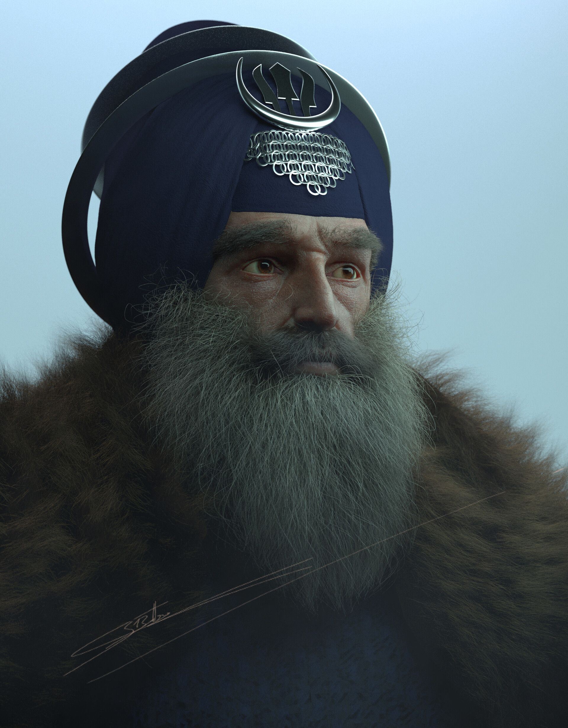 1920x2463 Nihang Singh (Sikh Warrior)