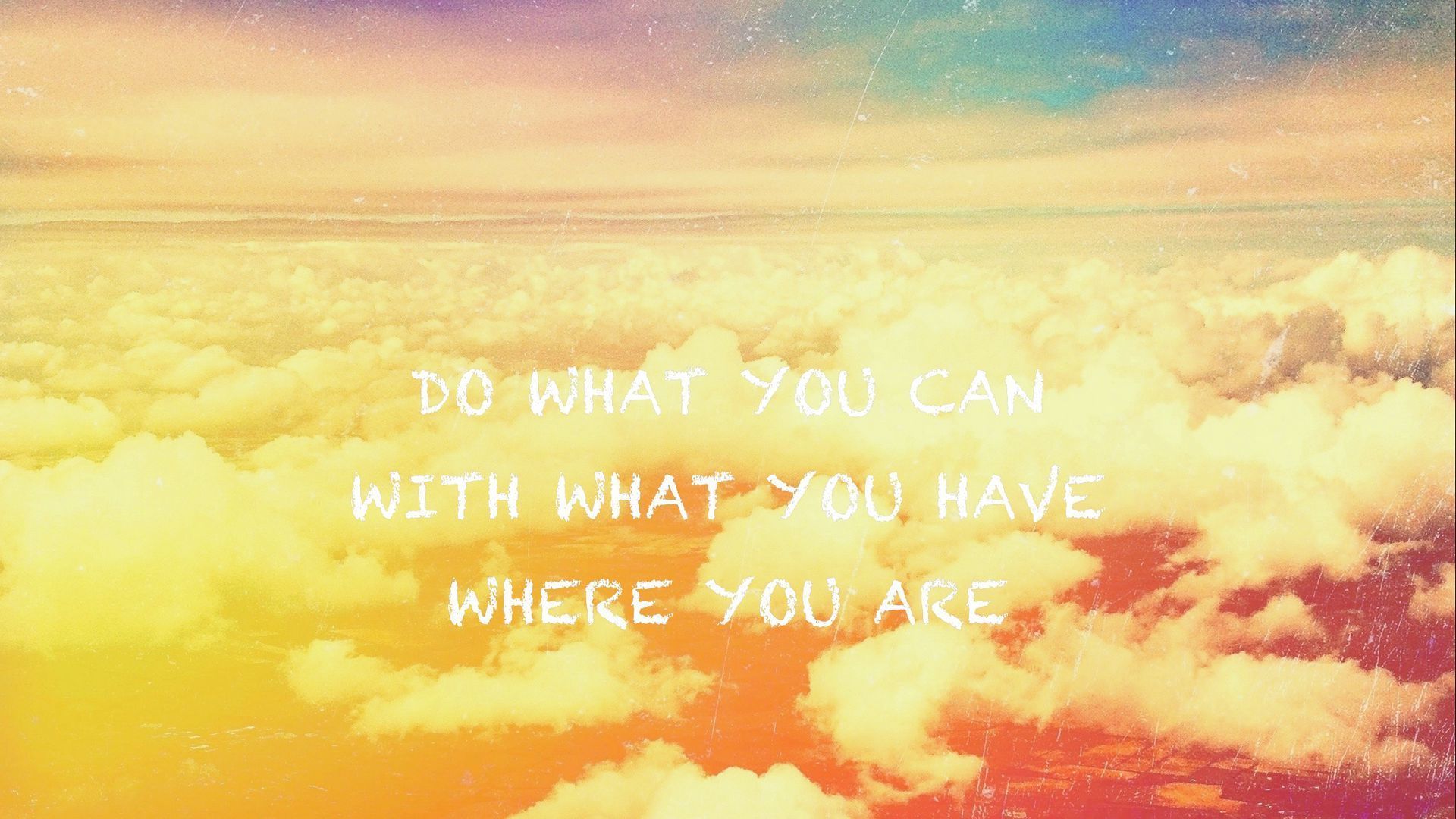 1920x1080 Download wallpaper 1920x1080 inscription, quote, motivation, inspiration, clouds full hd, hdtv, fhd, 1080p HD background