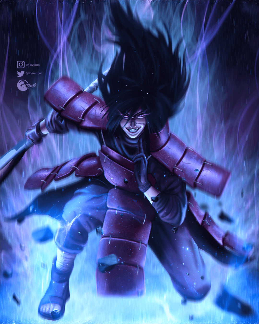 1080x1350 Fanart I made of Uchiha Madara, I hope you like it, made only in photohop