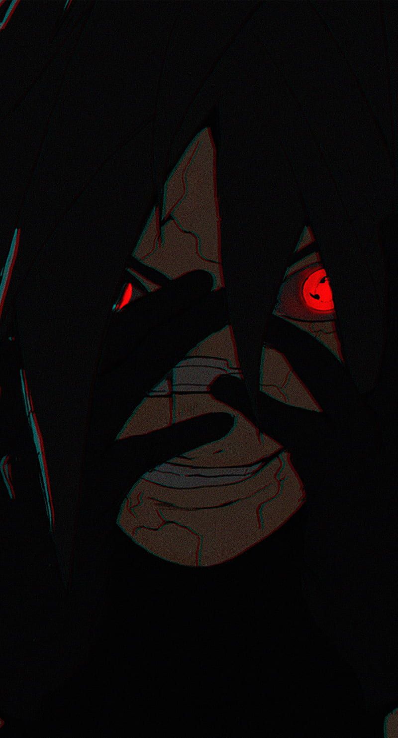 800x1482 Madara, dark, naruto, sharingan, uchiwa, HD phone wallpaper