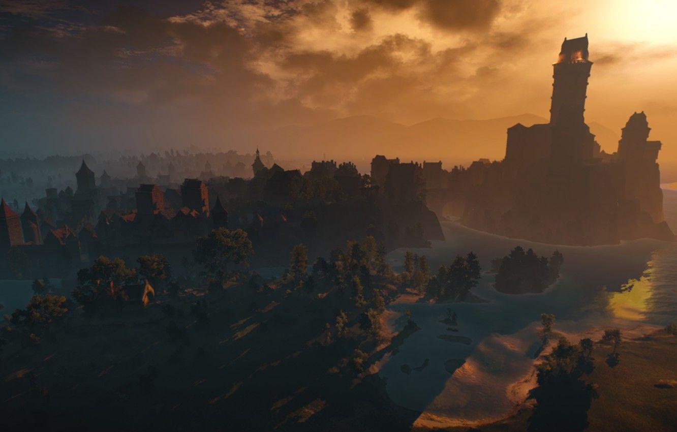 1332x850 Wallpaper screenshot, the Witcher, The Witcher, Novigrad