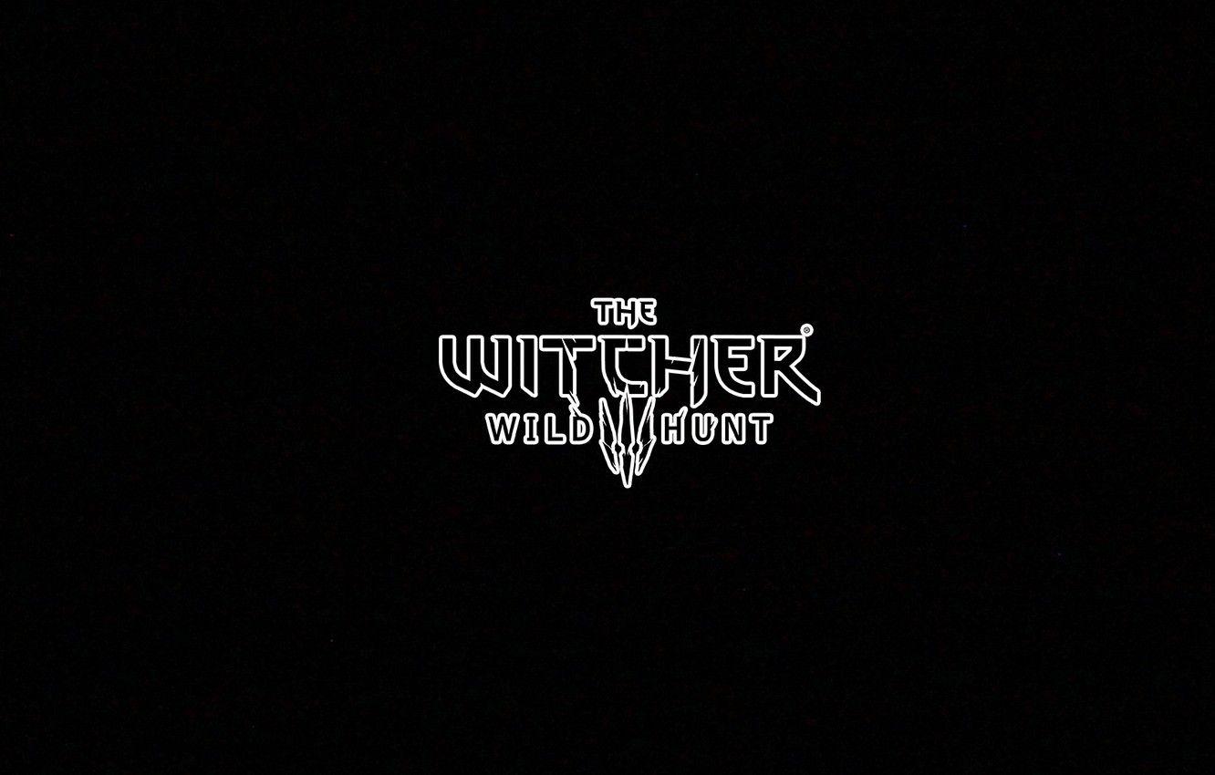 1332x850 Wallpaper minimalism, black background, the Witcher, witcher - for desktop, section игры