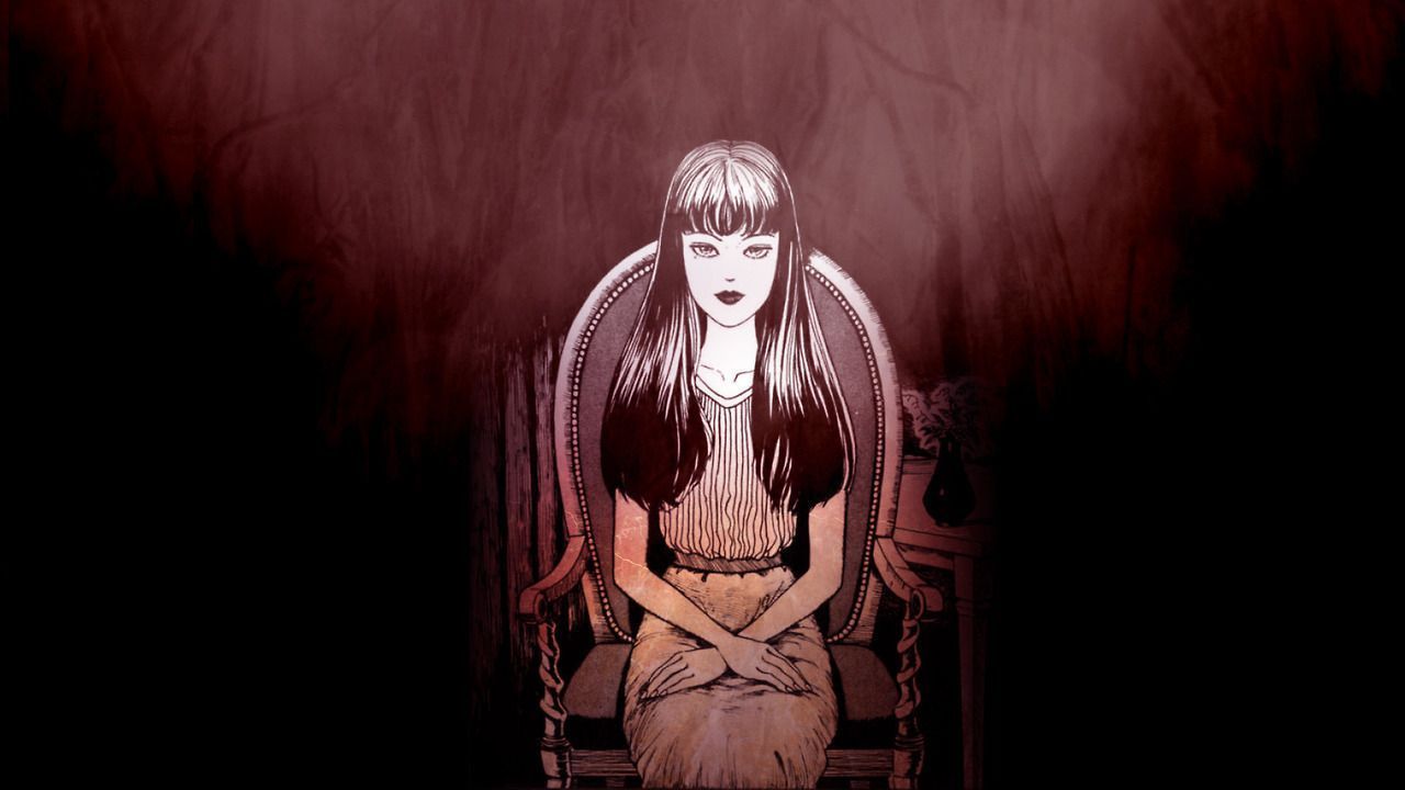 1280x720 A Tomie wallpaper i made for my desktop at work :D